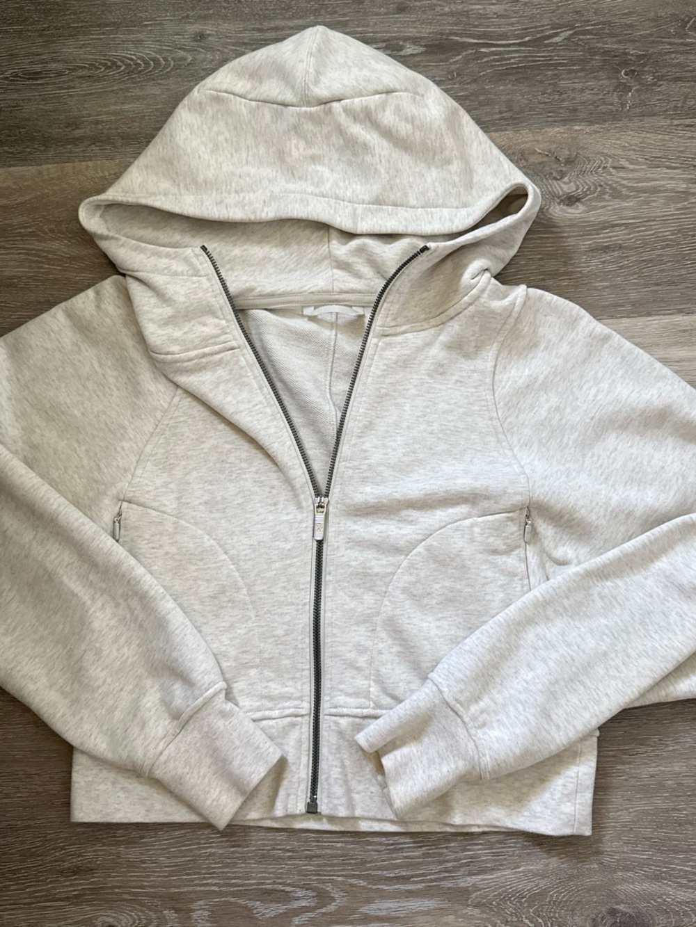 lululemon athletica Light Gray Zip Hoodie